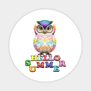 Hello Summer Funny Pet Magnet